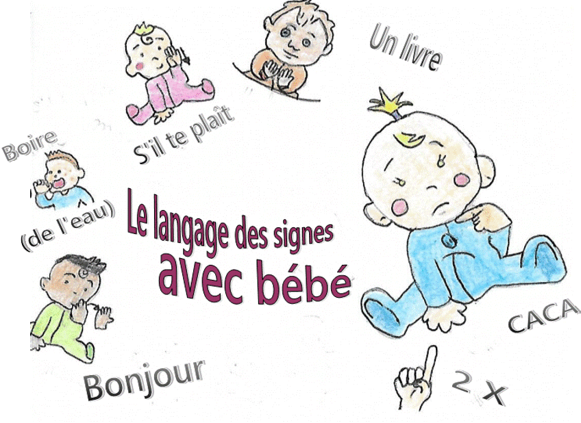 Dessins bébés qui signent