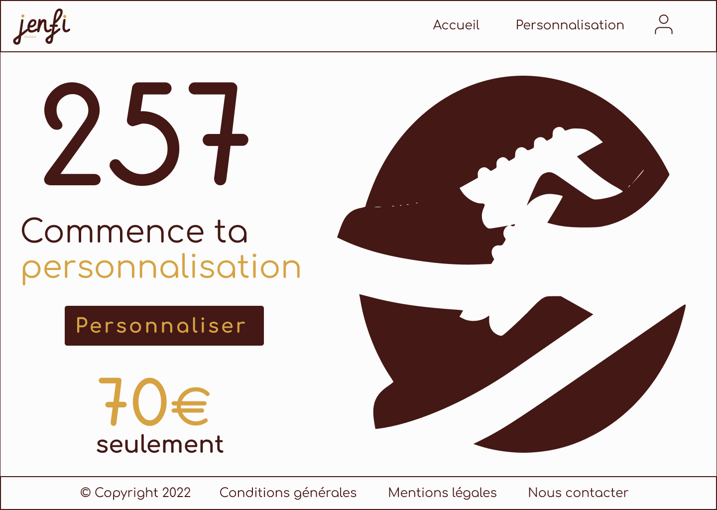 Maquette du site Jenfi